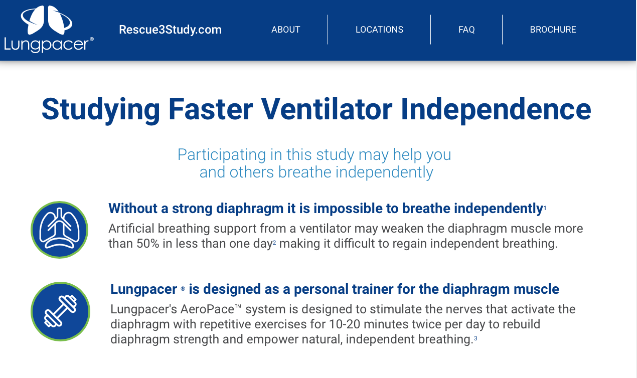 Screenshot of Rescue 3 study