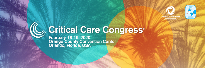Society of Critical Care Medicine 2020 banner