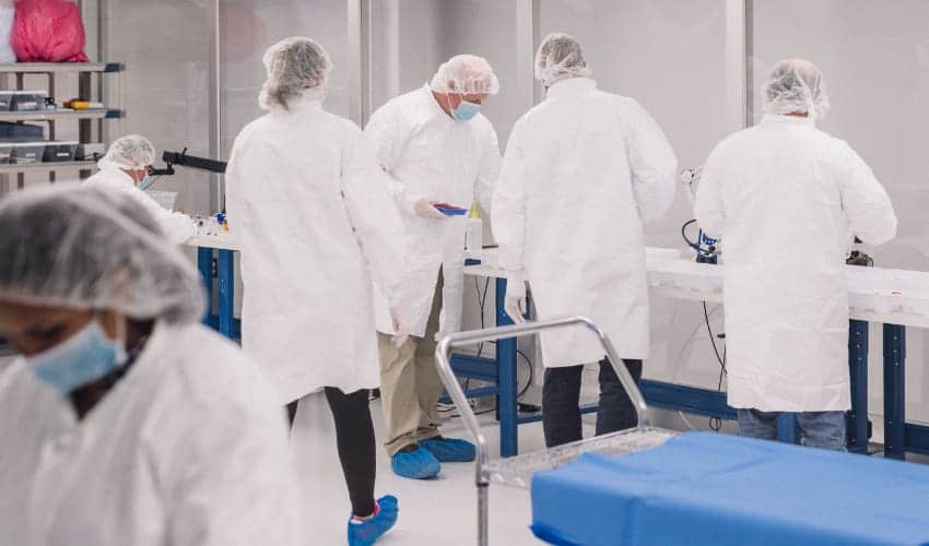 Doctors in treatment room